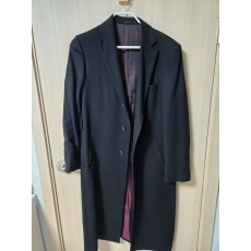 Ermenegildo Zegna 원단 블랙 캐시미어 코트