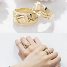 14k 18k 커플링 모던 금반지 무광 62