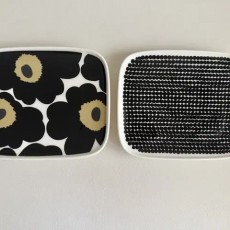 핀란드 마리메꼬 Rasymatto1p + Unikko1p 사각 플레이트