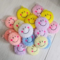 스마일 호빵 수세미