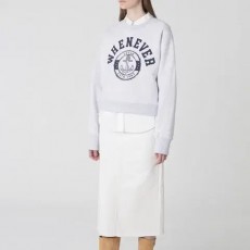 르바 Whenever-print Sweatshirt 멜란지그레이