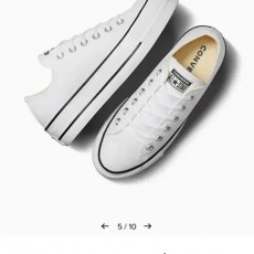 컨버스 척테일러 올스타 리프트 캔버스 화이트