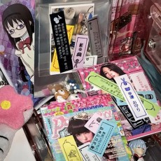 갸루 모음 | 갸루 라벨 스티커&갸루 잡지컷 스크랩&미소녀 슬리브