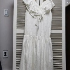 럭키슈에뜨  펀칭 아일렛  원피스