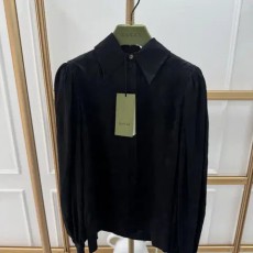 미시착 새상품 백화점판 구찌 자카드 페턴 블라우스 셔츠 38사이즈