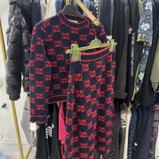 백화점판 구찌 니트 스커트 치마세트