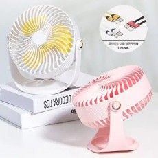 새상품 유,무선 휴대 및 탁상겸용 7인치 선풍기 화이트
