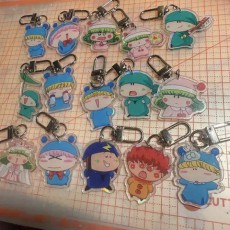 미르모퐁퐁퐁 키링 (한쪽 홀로그램)