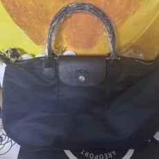 롱샴 르 플리아쥬 에너지 라지 L 트래블백 블랙