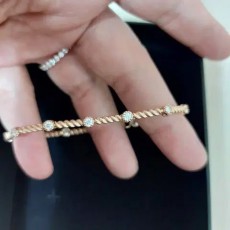 14k팔찌 랩다이아  다이아팔찌  17센치