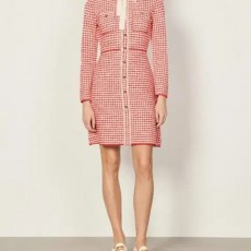 SANDRO 산드로 트위드 드레스 원피스 40