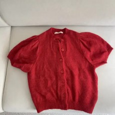 DOEN 도엔 레드 반팔 가디건(xxs/44-55가능)식스앤어하프페퍼윤윤