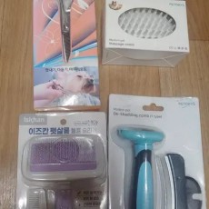 반려동물 숱가위.빗3개 일괄