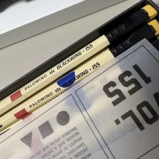 연필 블랙윙 155 전용지우개포함