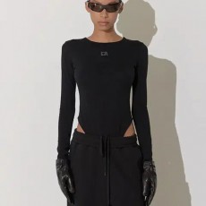 (새상품) saysra 세이스라 라인 바디수트 블랙