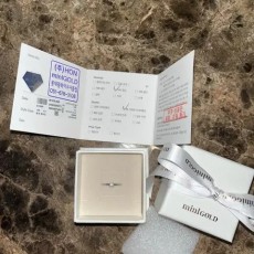 미니골드 14K 화이트골드 랩그로운다이아 반지