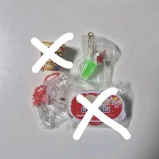 여러가지 가챠(자가리코, 메론소다, 줄넘기, 유키미 다이후쿠 찰떡)