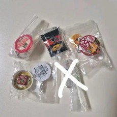 식품 가챠(오하요, 신라면, 오차즈케, 레몬에이드, 돈베이)