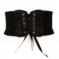 리본 프릴 미니 허리 코르셋 악세서리