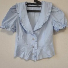 자라 퍼프 블라우스 소라색 xs
