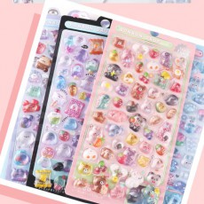 봉봉 물방울 스티커 3D 입체 다꾸 보석 귀여운 반짝이