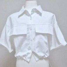 스트링크롭셔츠