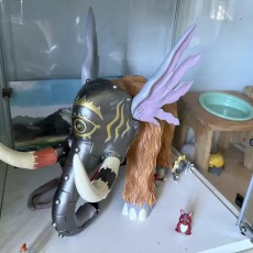 디지몬 맘몬 피규어 한한