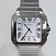 [럭스올] 까르띠에 산토스 라지 오토매틱 스틸 22년식 WSSA0018