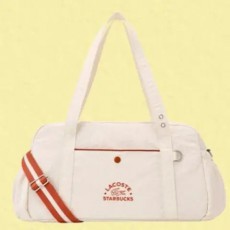 스타벅스 라코스테 멀티플백 아이보리 새상품 라코스테 가방