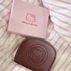 헬로키티 빈티지 아코디언 카드 동전지갑
