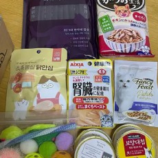 고양이 간식 주식 일괄