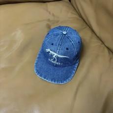 Supreme 슈프림 쥬라기 워시드 데님 6패널 볼캡 모자 (Denim)