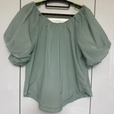 한섬마인퍼프블라우스