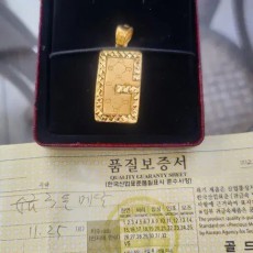 순금3돈 목걸이 메달 펜던트