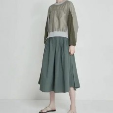 SYSTEM 시스템 컬러블록 돌먼 티셔츠 55