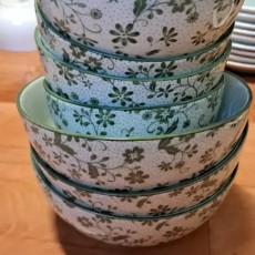 국산 도자기 국그릇3.  밥그릇5개