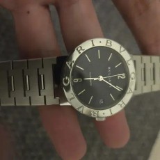 불가리 오토매틱 시계 팝니다 bb33ss 스틸 팝니다