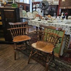 영국 엔틱 낮은 윈저 암체어