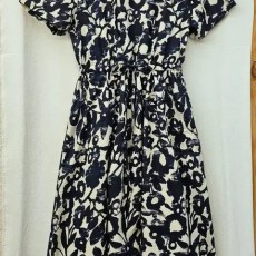 다크네이비 플라워 코튼 원피스 (새상품)