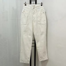 (S)하이웨스트 화이트진 면팬츠 면바지 3489