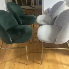 리바트 세레나 식탁의자 4개 딥그린,그레이