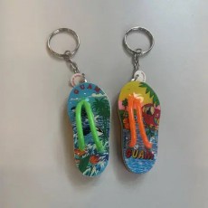 [2개일괄]괌 키링 여행기념품열쇠고리슬리퍼조리플립플랍미국령