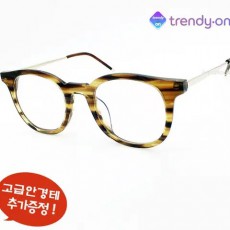 [추가증정]트랜디온 호피브라운 뿔테 안경점 안경테 t-kn19ht 새제품