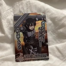 진격거 미카사 아커만 레어 포토카드