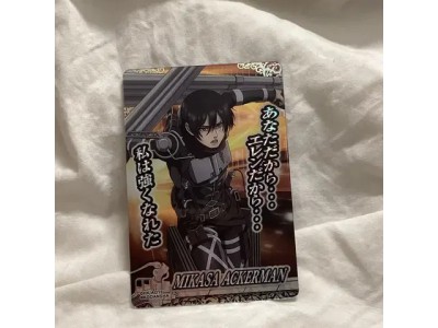 진격거 미카사 아커만 레어 포토카드